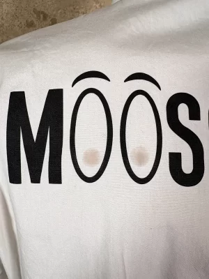 White shirt with print