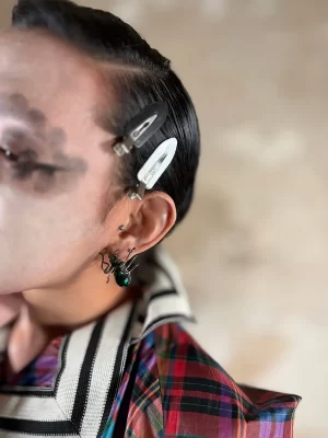 Swarovski insect earrings