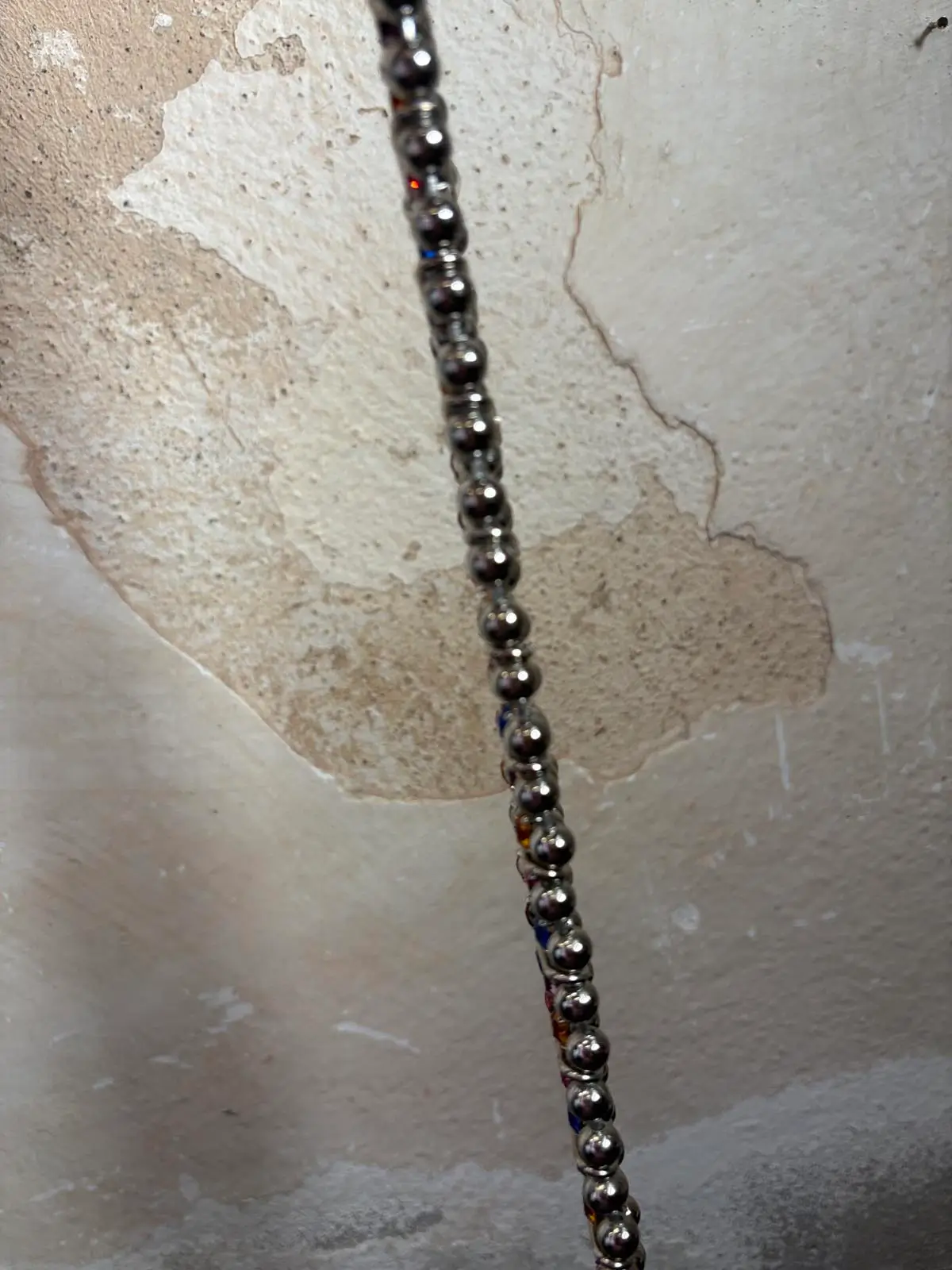 AC0069_6 Wide choker with colorful Swarovski crystals by Premiere Etage Paris