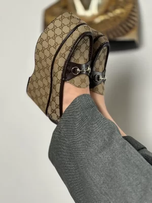 Horsebit Platform Loafers with Logo S/S 2024